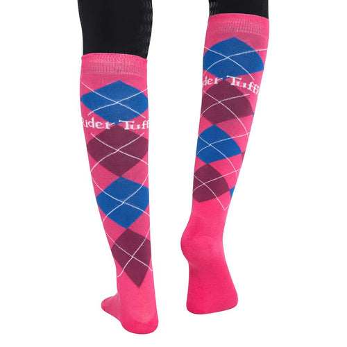 TuffRider Argyle Knee Hi Socks