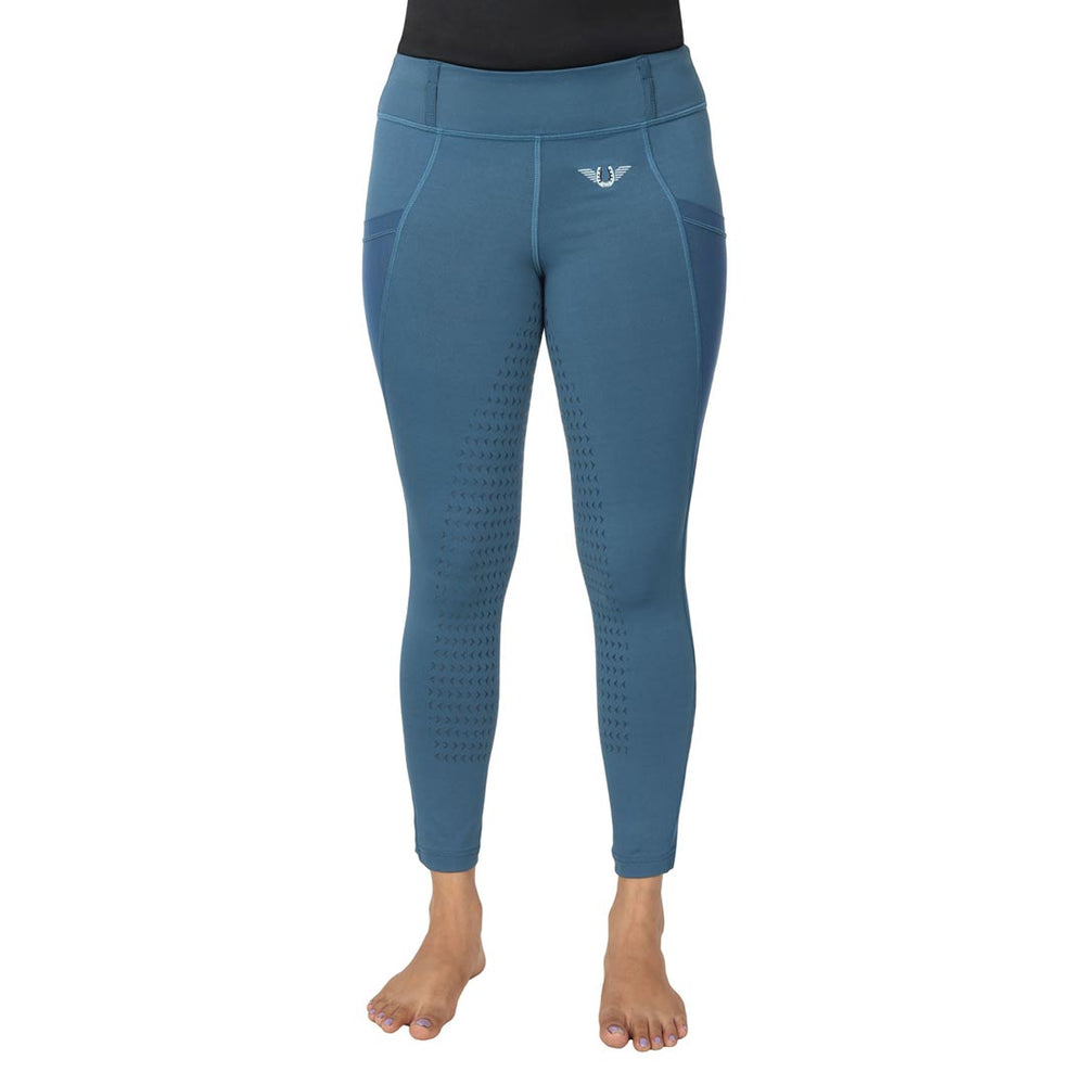 TuffRider Children's Minerva EquiCool Full Seat Tights With Phone Pocket and Loops