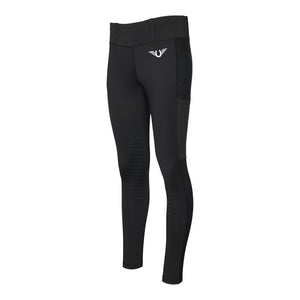 TuffRider Children's Ventilated Sport Tights With Phone Pockets and Belt Loops
