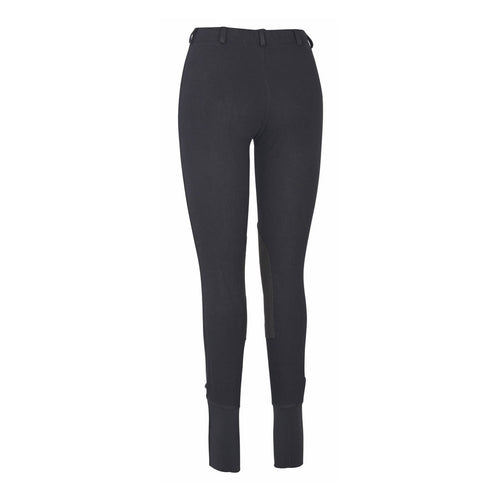 TuffRider Ladies Cotton Lowrise Pull-On Knee Patch Breeches