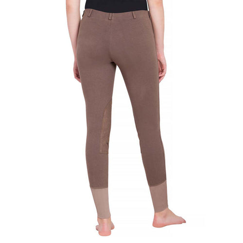 TuffRider Ladies Starter Lowrise Pull-On Knee Patch Breeches