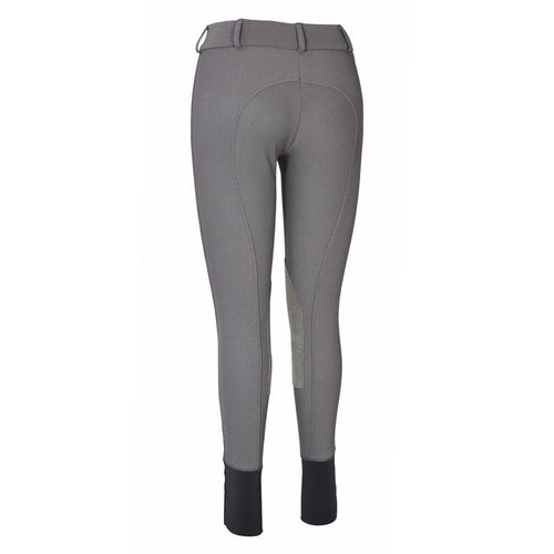 TuffRider Ladies Ribb Lowrise Wide Waistband Knee Patch Breeches
