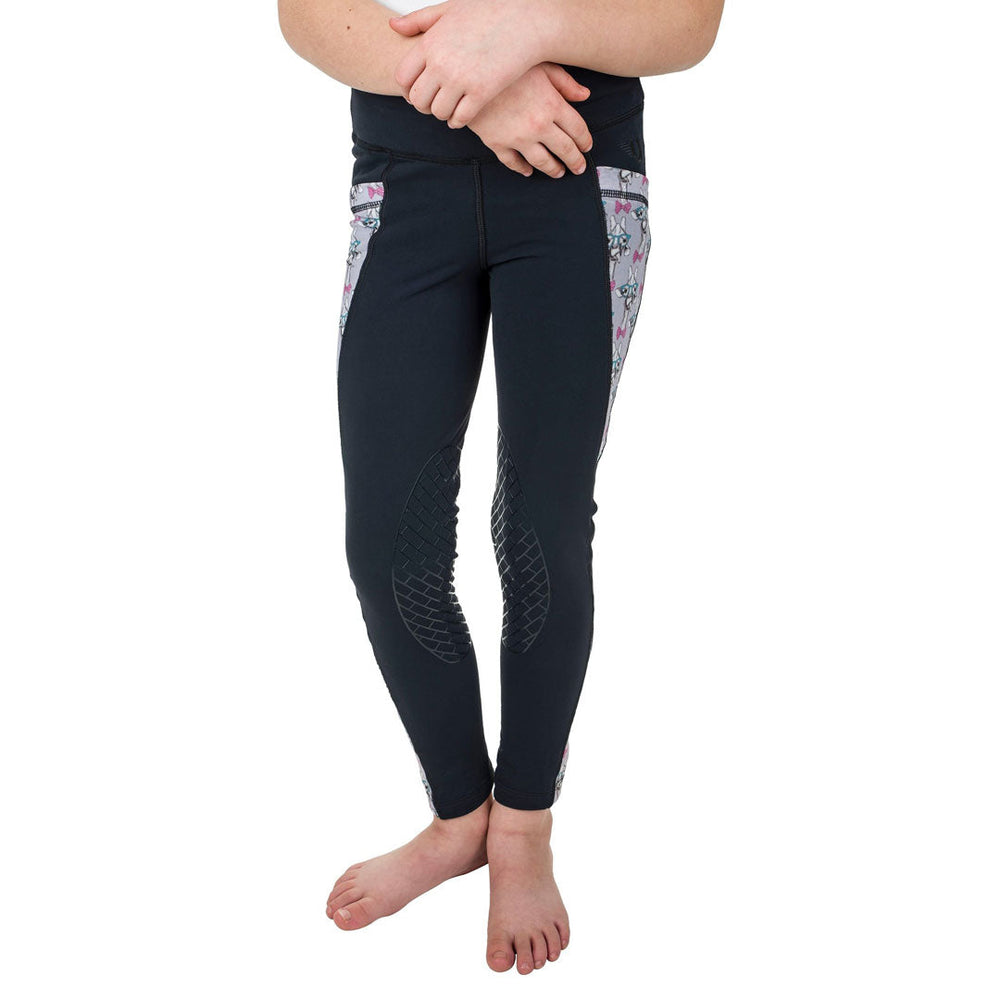 TuffRider Children's Minerva 3 Season Printed Knee Patch Tights