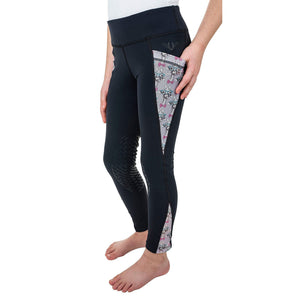 TuffRider Children's Minerva 3 Season Printed Knee Patch Tights