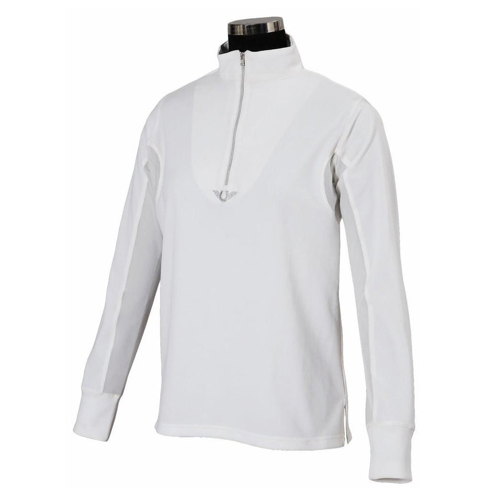 TuffRider Youth Long Sleeve Ventilated Technical Sport Shirt – UV Protection, Quick-Dry, Mesh Undersleeves
