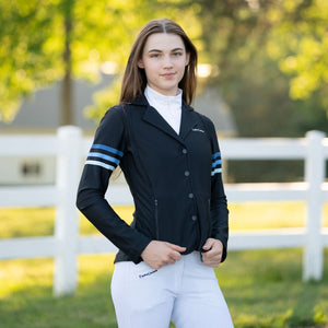 Equine Couture EquiVent Gradient Show Coat w/ Arm Stripes