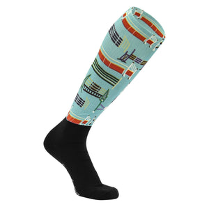 Equine Couture Ladies OTC Boot Socks- Painted Jumps