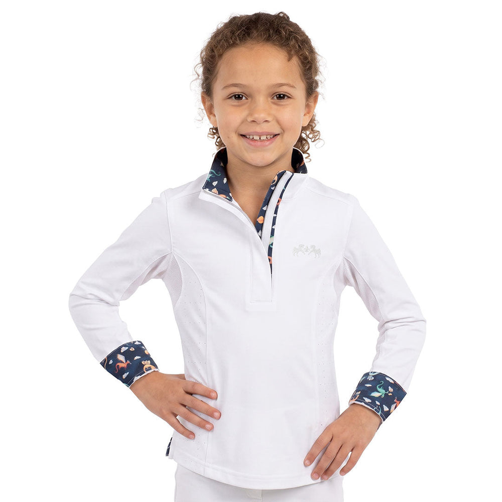  Equine Couture Girls Dragon Long Sleeves Competition Shirt
