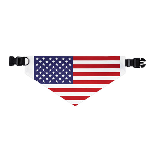 Patriotic American Flag Pet Bandana – Celebrate Veterans Day in Style