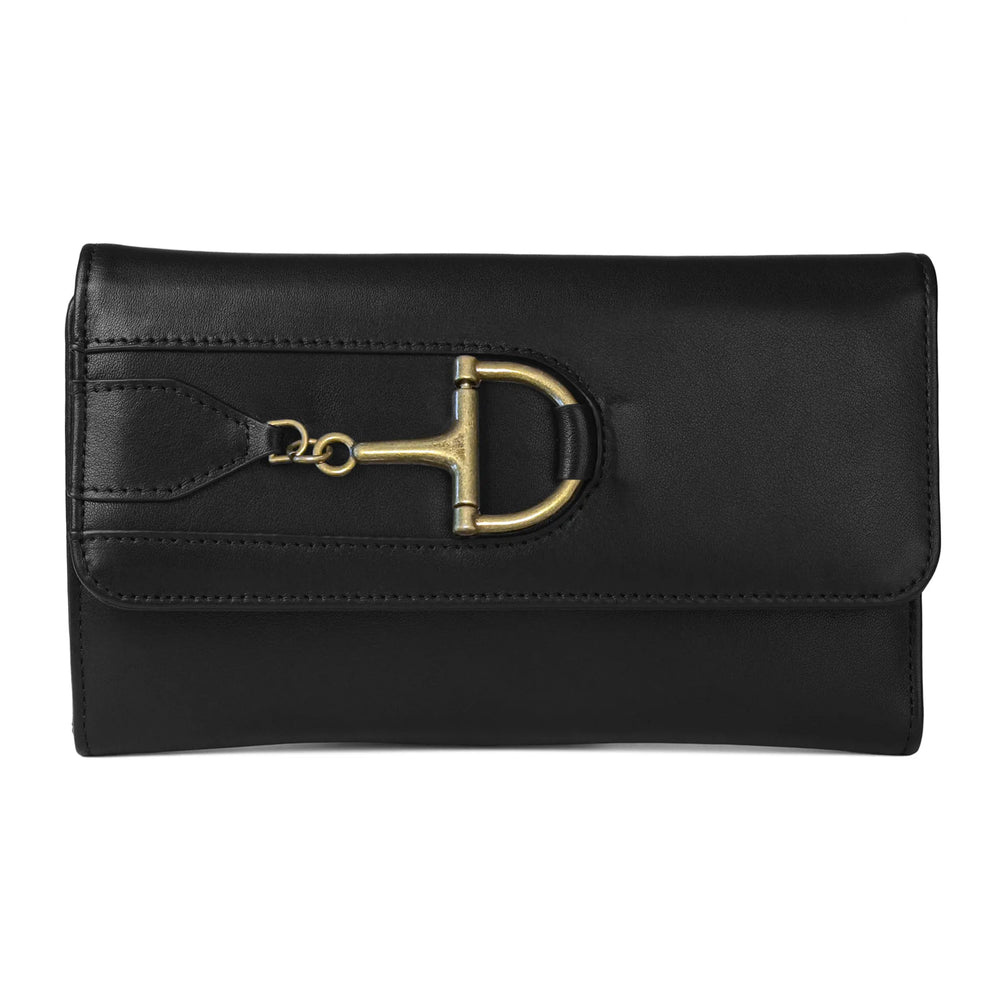 Dee-Bit 3-Fold Leather Wallet-Black