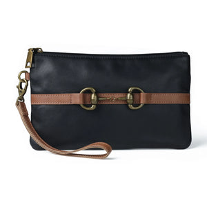 Snaffle Bit Clutch Bag-Black