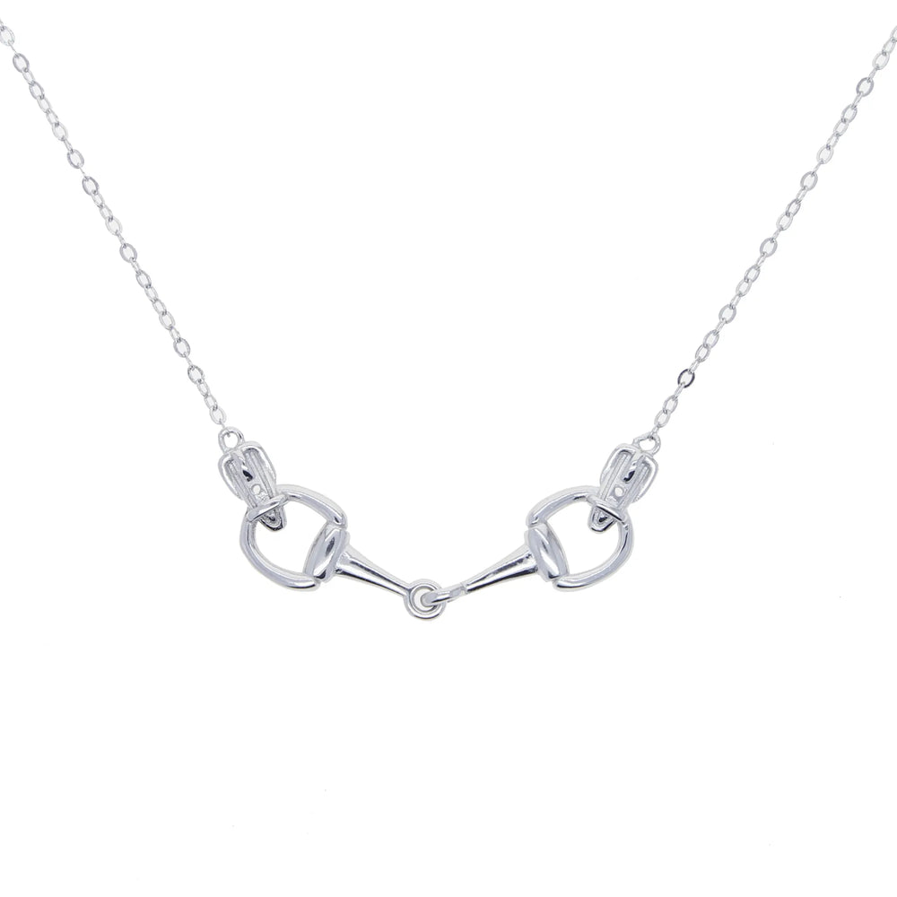 Sterling Silver Snaffle Bit Necklace