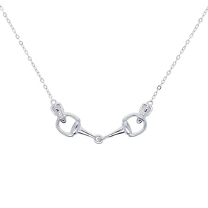 Sterling Silver Snaffle Bit Necklace