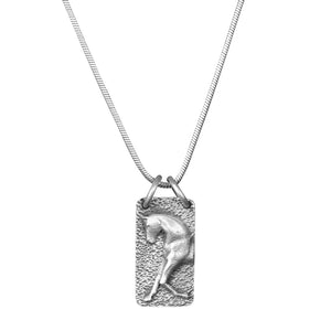 Lila Extended Trot Necklace-Silver