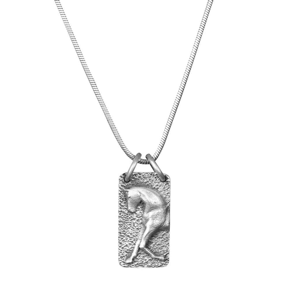 Lila Extended Trot Necklace-Silver