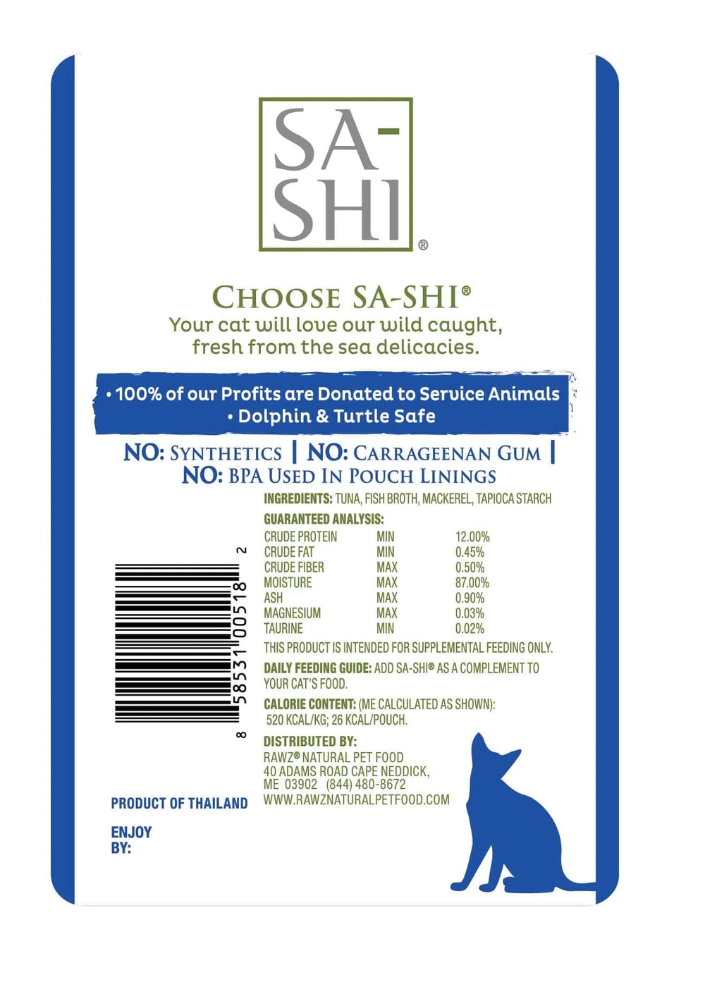 Sa-Shi Tuna & Mackerel Recipe (1.76oz)