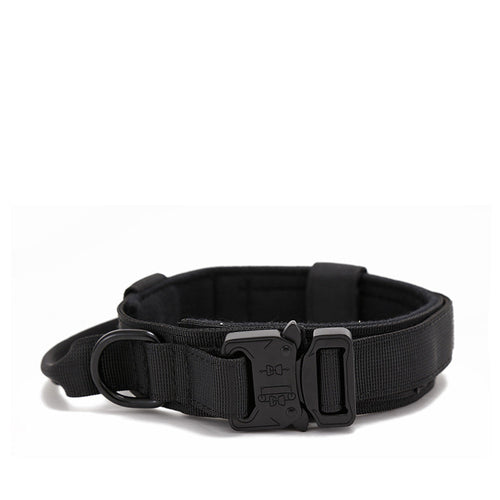 Dog collar+leash set Military-Style Tactical Nylon Collar for Large dogs