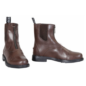 TuffRider Ladies Baroque Front Zip Paddock Boots w/ Metal Zipper
