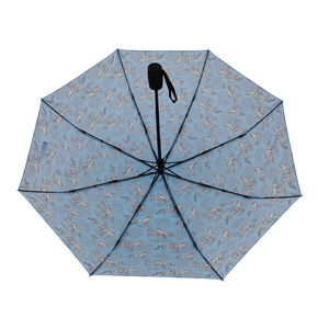 AWST Int'l Lila Compact Umbrella-Blue Toile