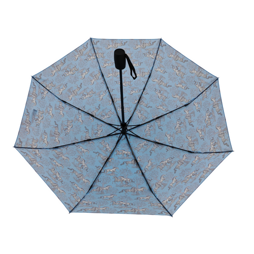 AWST Int'l Lila Compact Umbrella-Blue Toile