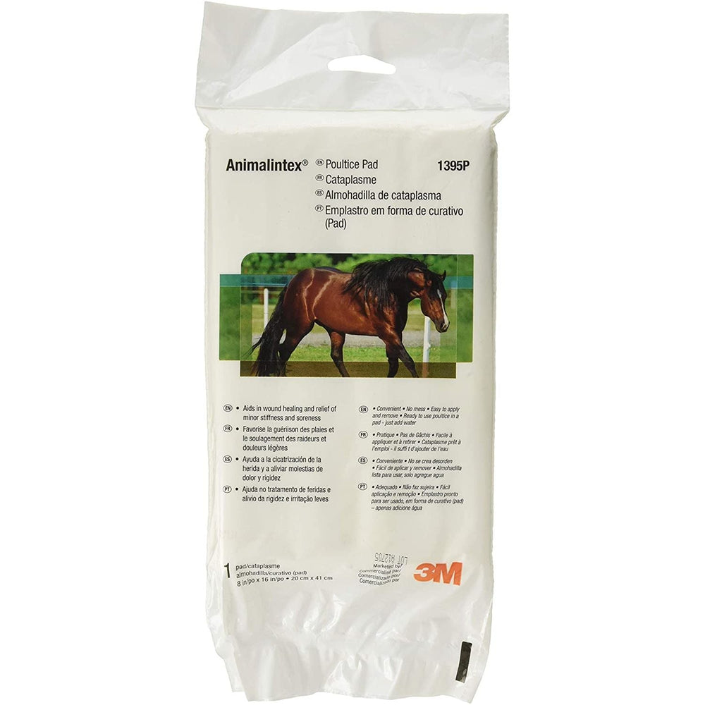 3M Animalintex Hoof & Leg Poultice Pad Horse Wound Care Abscess Treatment 8 x 16 Inch