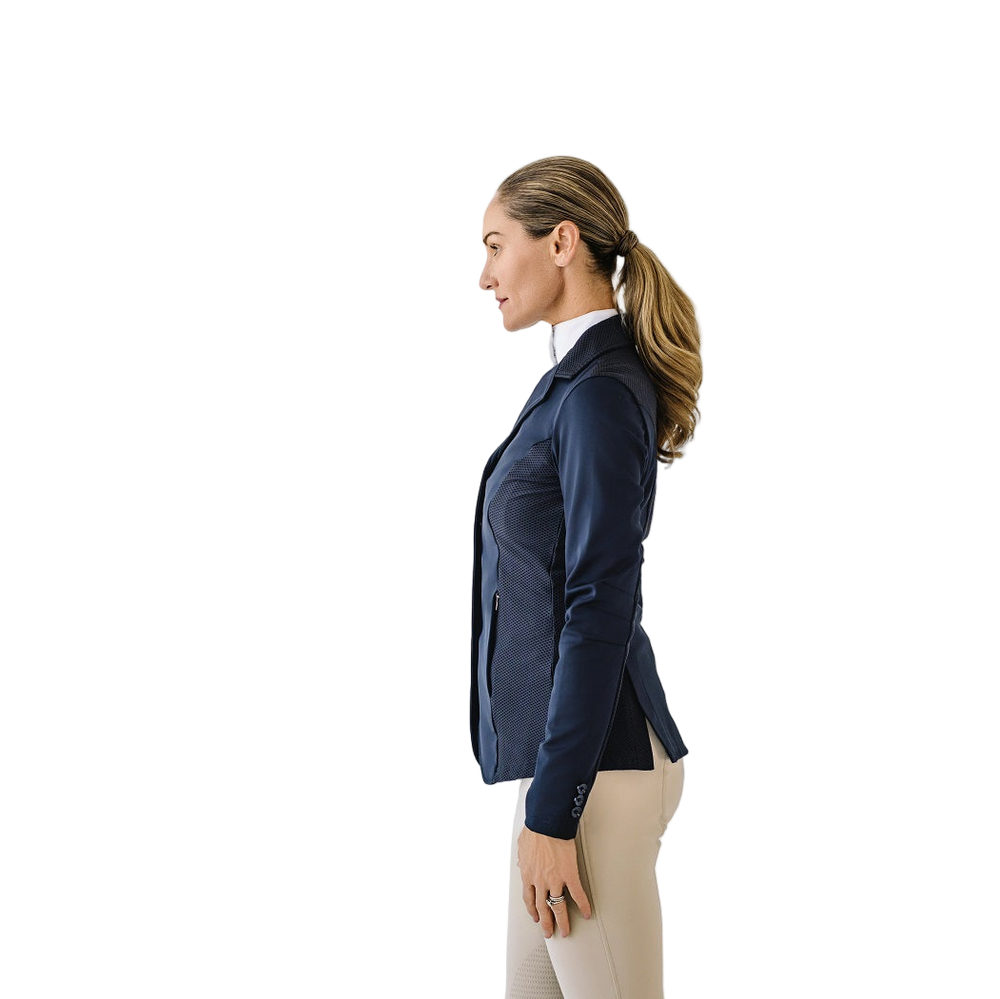 Mesh Hybrid Show Coat - Black