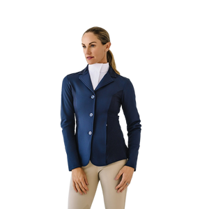 Mesh Hybrid Show Coat - Navy