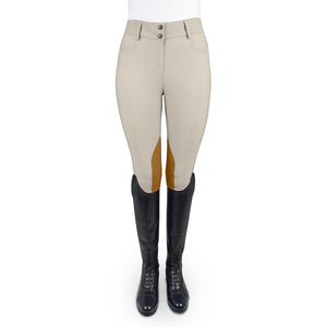 Women's Dynamic Hunter Knee Patch Breech - Show Tan
