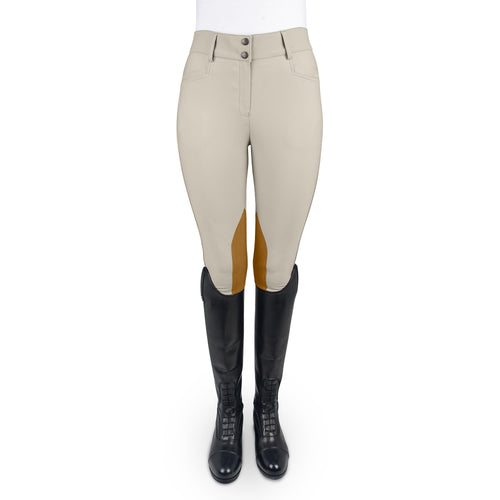Women's Dynamic Hunter Knee Patch Breech - Show Tan