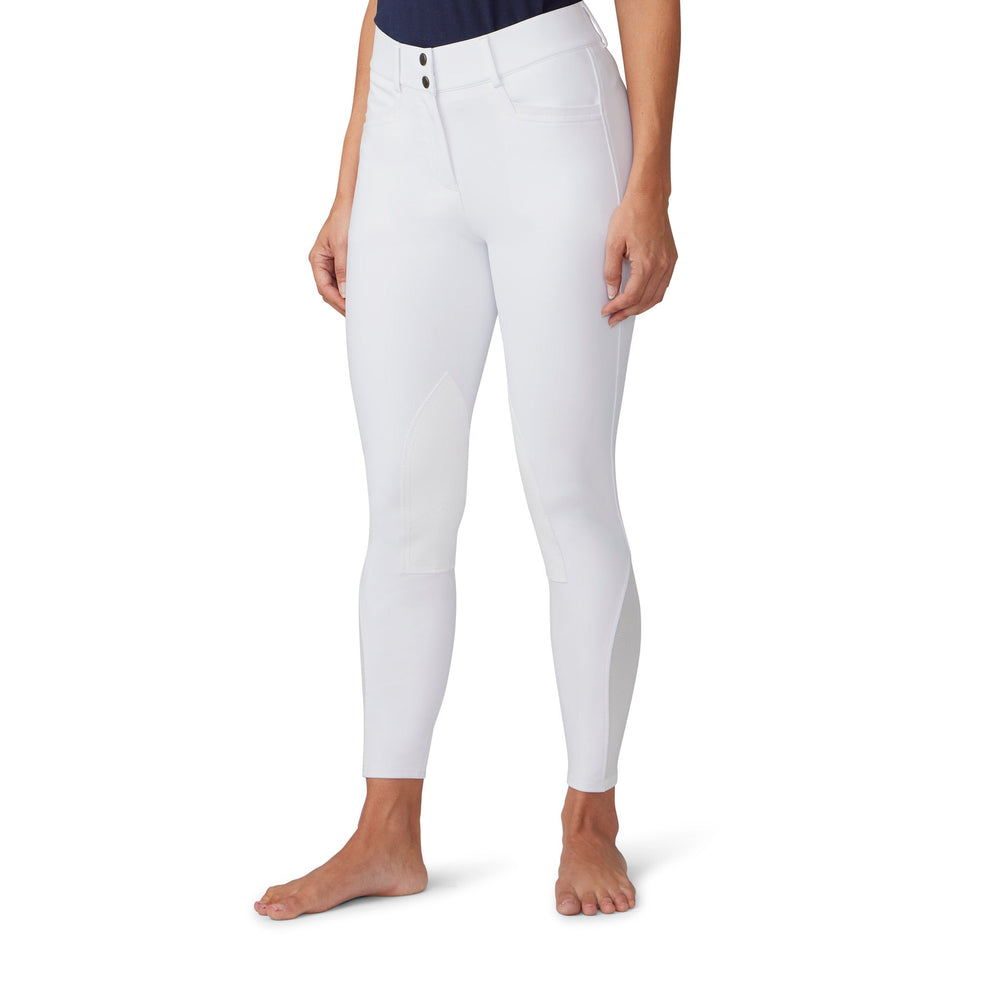 Women's Dynamic Hunter Knee Patch Breech - White