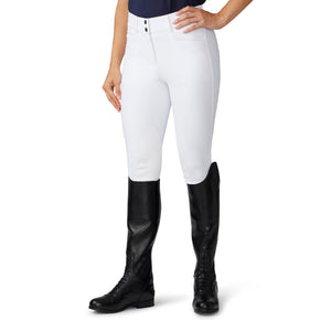Women's Dynamic Hunter Knee Patch Breech - White