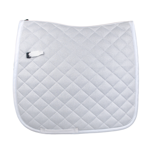 Sparkle Dressage Saddle Pad - White