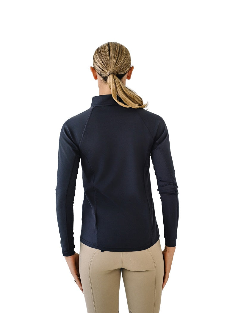 Quarter-Zip Long Sleeve Sunshirt - Black