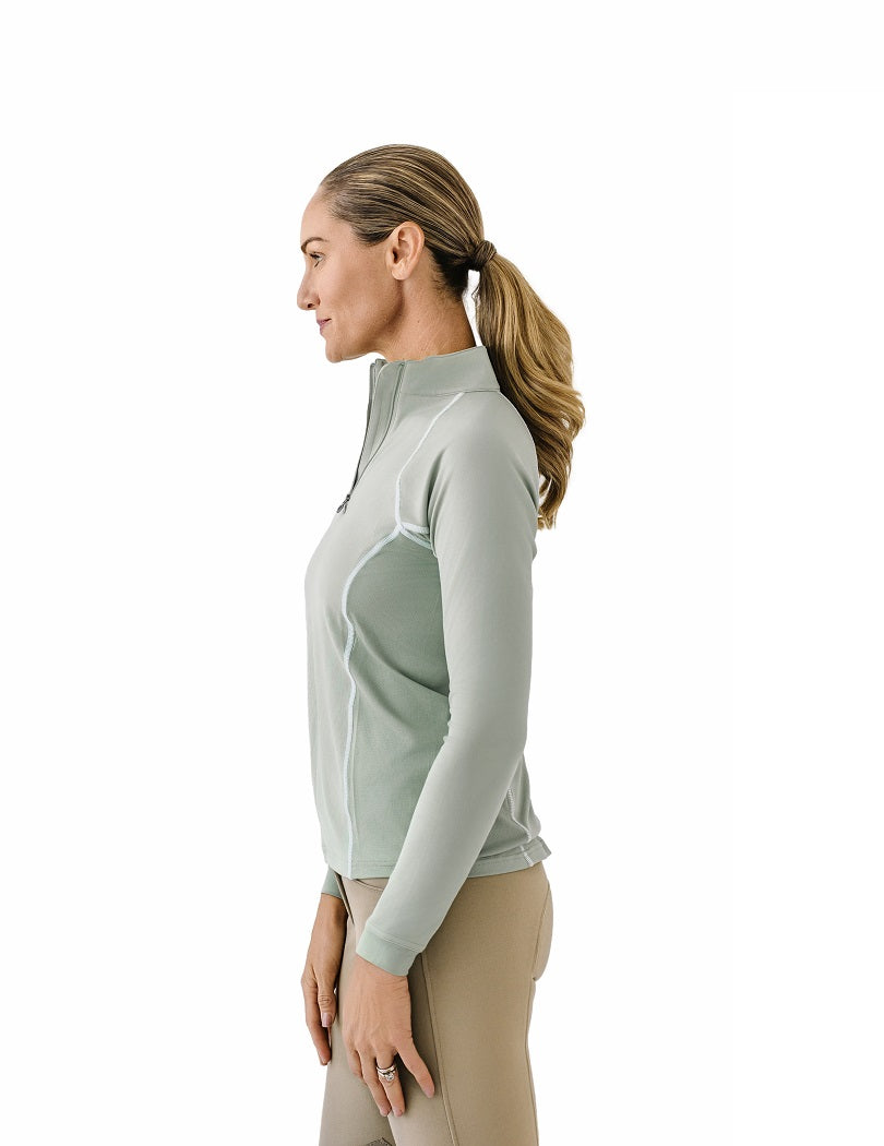 Quarter-Zip Long Sleeve Sunshirt - Cactus