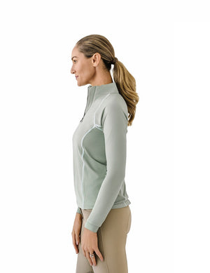 Quarter-Zip Long Sleeve Sunshirt - Cactus
