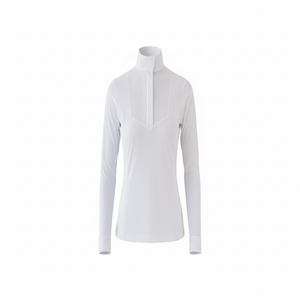 Bib Front Show Shirt - White