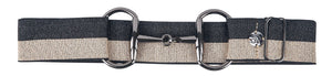 Bit Buckle Glitter Belt - Black Gold