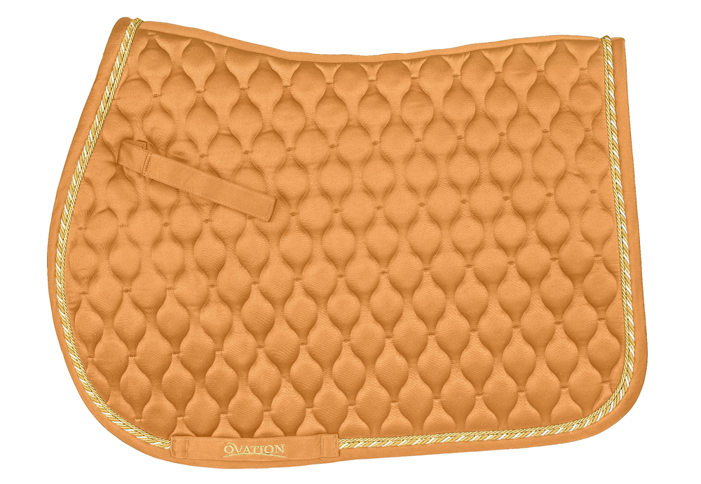 Quilted Satin All-Purpose Saddle Pad - Muted Safron