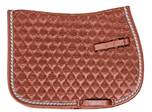 Embossed Leopard Satin All-Purpose Saddle Pad