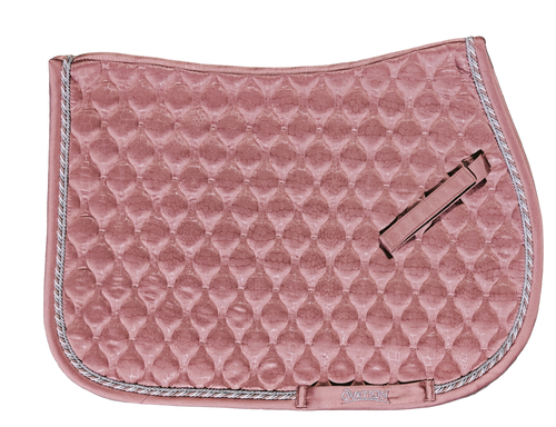 Embossed Leopard Satin All-Purpose Saddle Pad