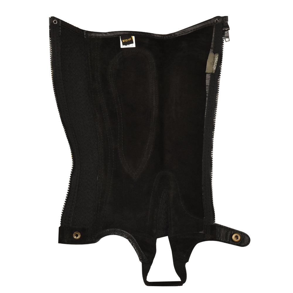 Kids' Pro Suede Ribbed Half Chap - Black