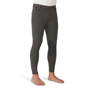 Men's EuroWeave DX Suede Knee Patch Breech - Charcoal
