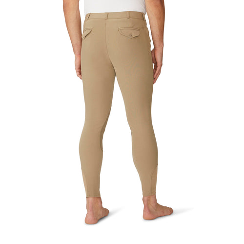 Men's EuroWeave DX Suede Knee Patch Breech - Light Tan