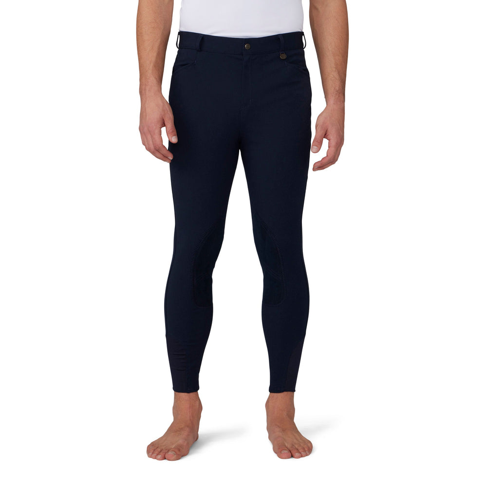 Men's EuroWeave DX Suede Knee Patch Breech - Navy