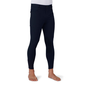 Men's EuroWeave DX Suede Knee Patch Breech - Navy