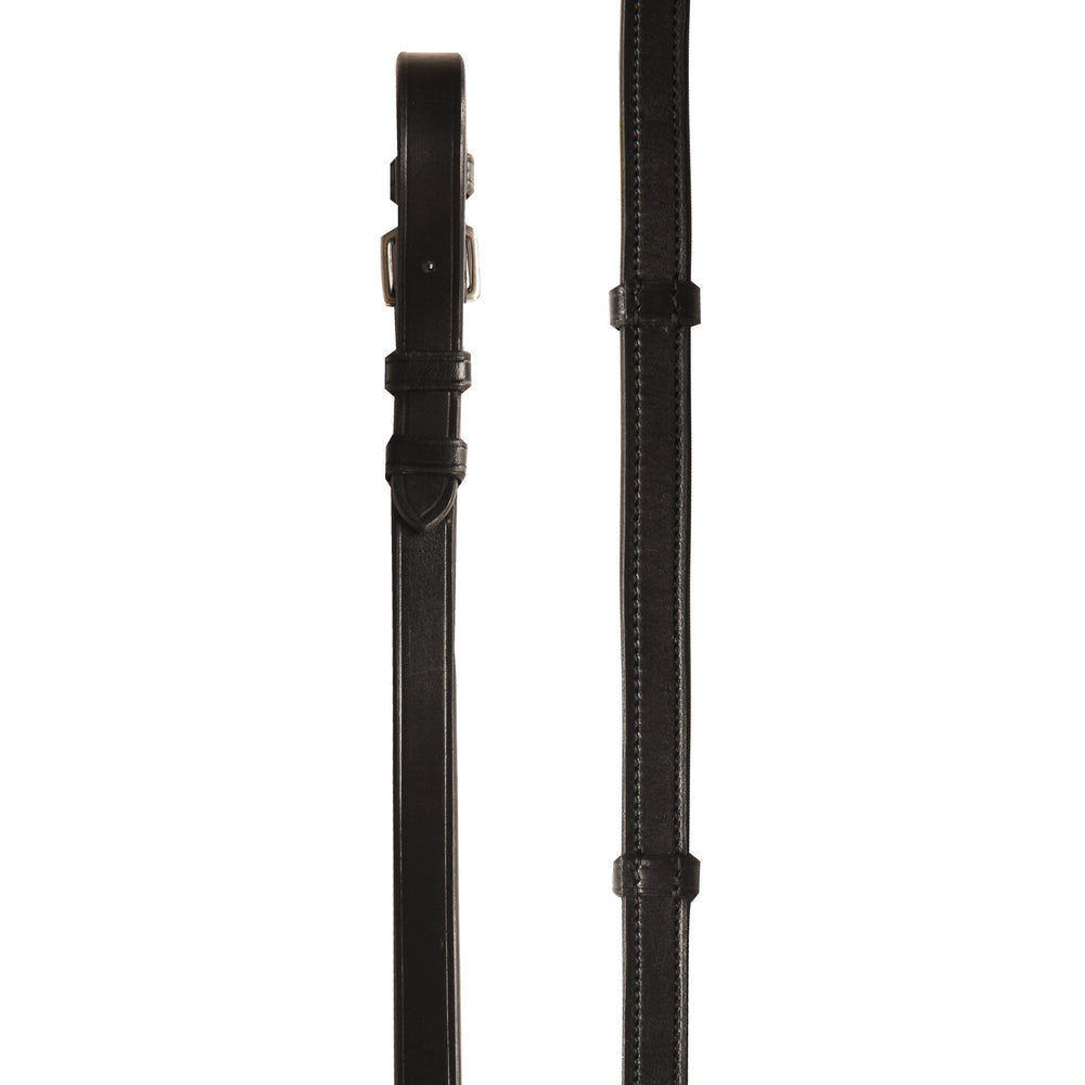 Rubber Lined Reins with Leather Stops
