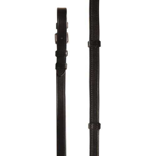 Rubber Lined Reins with Leather Stops