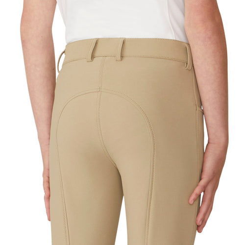 Girls' Bellissima Suede Knee Patch Breech - Classic Beige