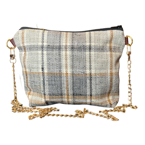 Couvertures et Tenues du Jour Blue Vintage Scarf Crossbody Bag