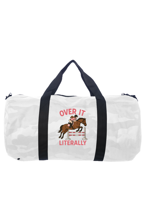 Over It Literally Day Tripper Duffle -White Camo